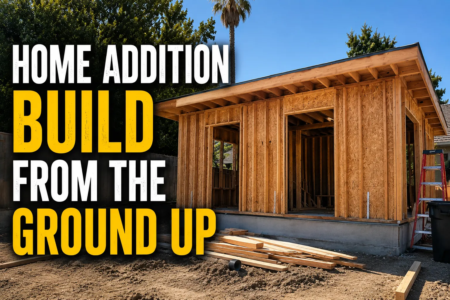 ADU deck framing build video